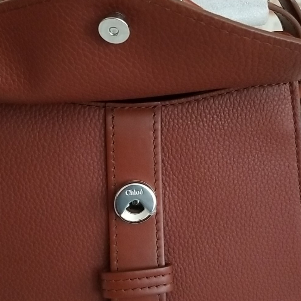 New Chloe Aby Mini Lock & Key Top-Handle Bag - Picture 9 of 15